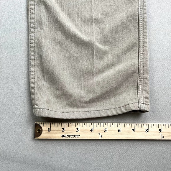 Levis Skosh Pants Mens 33 Tan Chino Khaki Straight Leg White Tab Made in USA 80s - Picture 12 of 14
